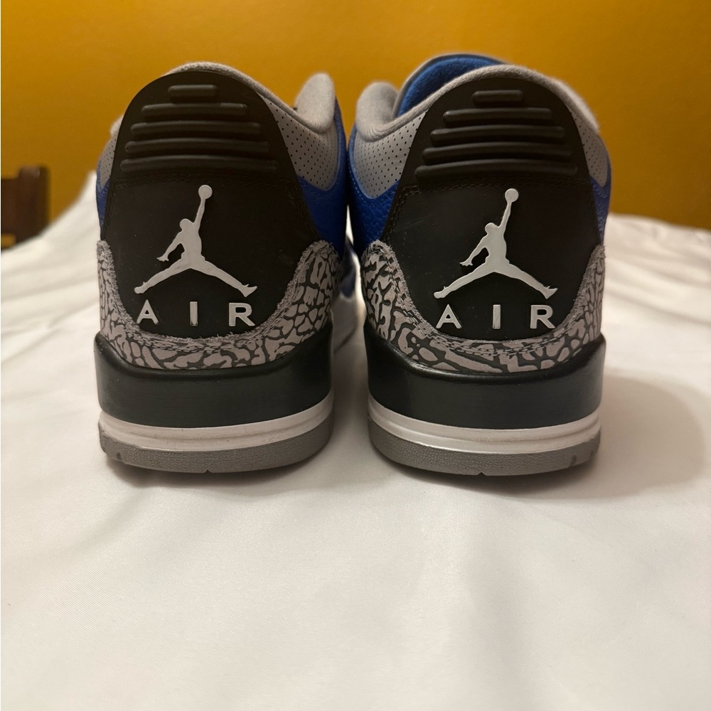 Air Jordan 3 Retro varsity Royal Cement size 12 Mens Blue Black Sneakers - Picture 4 of 11
